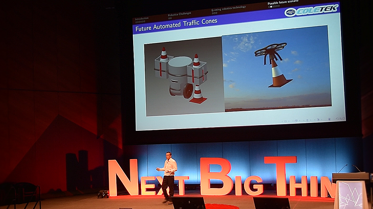 Future Road Construction - Automated Traffic Control
             via Drone Cones & Robot Flagger
